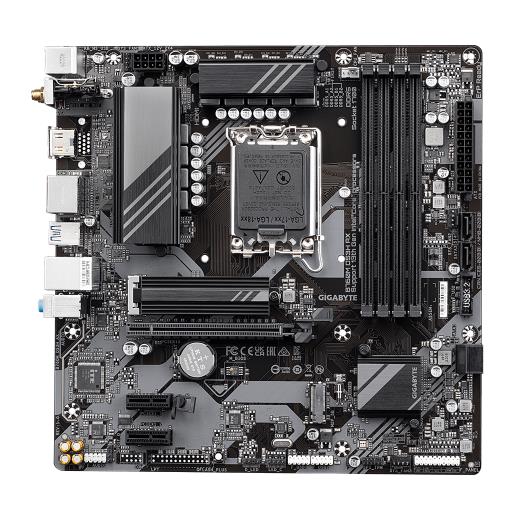 GIGABYTE B760M DS3H AX, rev.1.0, 4xDDR5, 2xM.2, 2xDP, HDMI, Type-C, Wi-Fi 6E, Bluetooth v5.3, 12-13-14.Nesil, LGA1700 Soket, Anakart