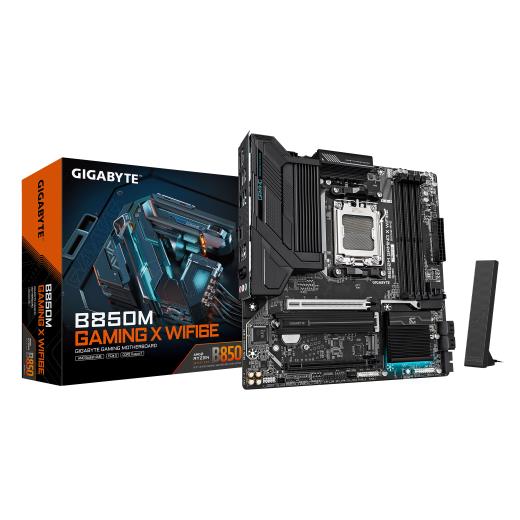 GIGABYTE B850M GAMING X WF6E, Rev.1.0, 4xDDR5, 2xM.2, 2DP, HDMI, Type-C, Wi-Fi6E, Bluetooth 5.3, AM5 Soket GAMING Anakart