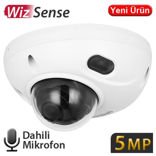 DAHUA IPC-HDBW3541F-AS-0280B-S2 5Mpix, 2,8mm,  H265+,  30Mt. Gece Görüş, SD Kart, Dahili Mikrofon, IP67, IK10, PoE  Dome IP Kamera