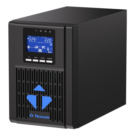 TESCOM NeoLine 1000, 1 KVA Online 1F/1F UPS,  (900040100) (2x9A Akü)