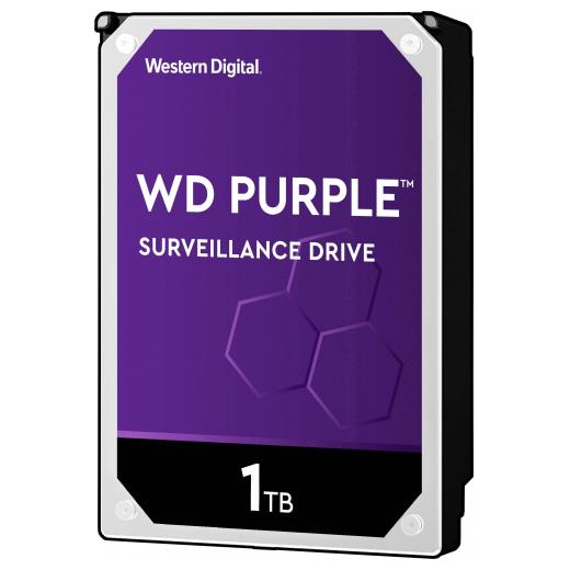 WD PURPLE, WD10PURZ, 3.5" 1TB, 64Mb, 5400 Rpm, 7/24 Güvenlik, HDD  (Türkiye Distribütörü Garantili)