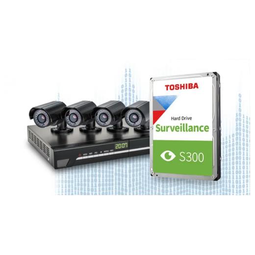 TOSHIBA S300, HDWT720UZSVA, 3.5", 2TB, 128Mb 5400 Rpm, 7/24 Güvenlik HDD