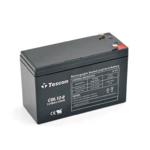 TESCOM Combatt, CBL12-9, 12V 9Ah, Bakımsız,  Kuru Akü. UPS için Uygundur. (100012238)