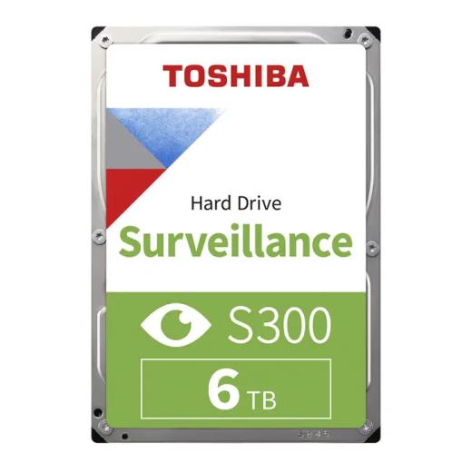 TOSHIBA S300, HDWT860UZSVA, 3.5", 6TB, 256Mb 5400 Rpm, 7/24 Güvenlik HDD