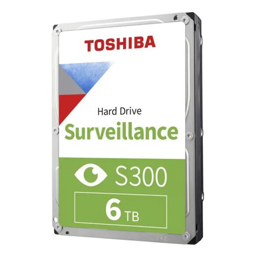 TOSHIBA S300, HDWT860UZSVA, 3.5", 6TB, 256Mb 5400 Rpm, 7/24 Güvenlik HDD