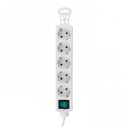 S-LINK SPG-F05, 5 Soket, Akım Korumalı Priz, 1.5Mt Kablo, 306 Joule (Beyaz)