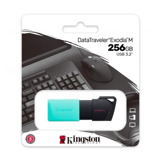 KINGSTON DTXM/256GB USB 3.2 Data Traveler Exodia M Flash Disk (Siyah-Yeşil)