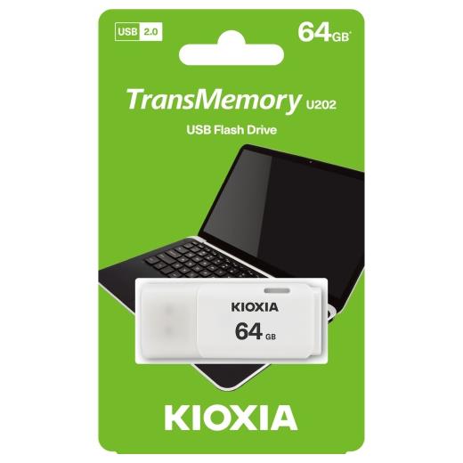 KIOXIA U202 64GB USB 2.0 TransMemory Flash Disk (Beyaz)