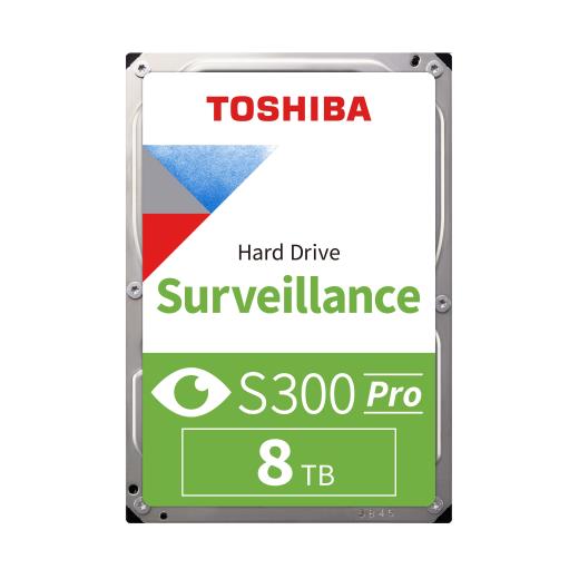 TOSHIBA S300 PRO, MD10ADA800V, 3.5", 8TB, 512Mb 7200 Rpm, 7/24 Güvenlik HDD