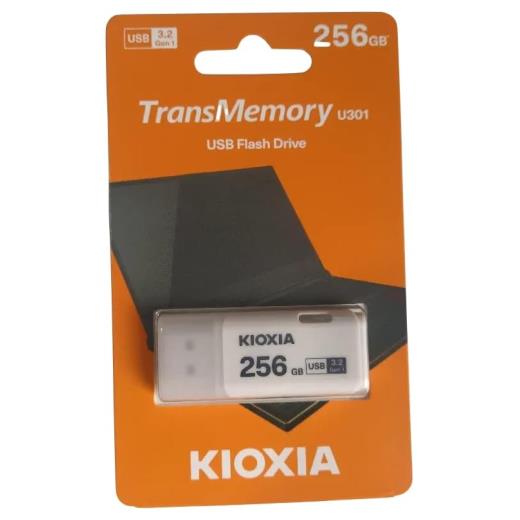 KIOXIA U301W 256GB USB 3.2 Gen1 TransMemory Flash Disk (Beyaz)