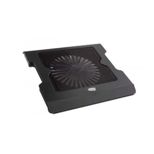 ADDISON ANC-40D, 20cm Fan, 10"-16" Notebook Soğutucu, 4 USB 2.0 Giriş, Mavi Ledli Fan(Siyah)