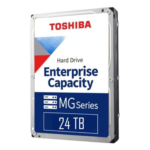 TOSHIBA ENTERPRISE, MG11ACA24TE, 3.5", 24TB, 1Gb 7200 Rpm, 7/24 Güvenlik, Data Center, Nas, Server, HDD
