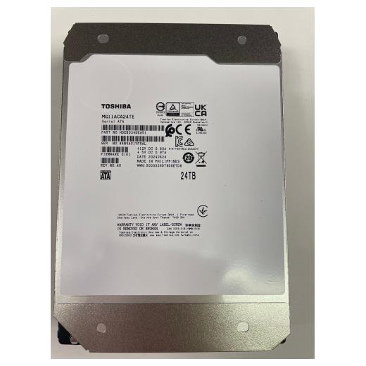 TOSHIBA ENTERPRISE, MG11ACA24TE, 3.5", 24TB, 1Gb 7200 Rpm, 7/24 Güvenlik, Data Center, Nas, Server, HDD