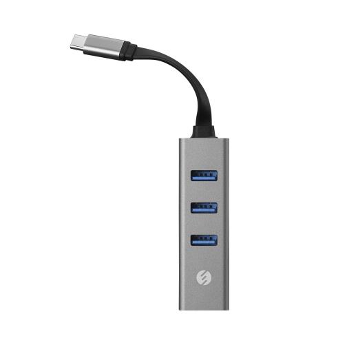 S-LINK SW-U3325, GigaBit, Type-C to RJ45, 3xUSB 3.0, Metal, Ethernet Kartı
