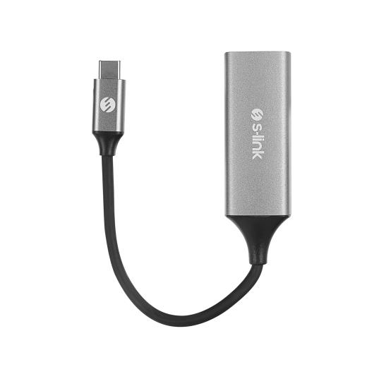 S-LINK SW-U336, GigaBit, Type-C to RJ45, Metal, Ethernet Kartı