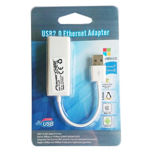 POWERGATE PG-L10, MegaBit, USB 2.0, Ethernet Kartı