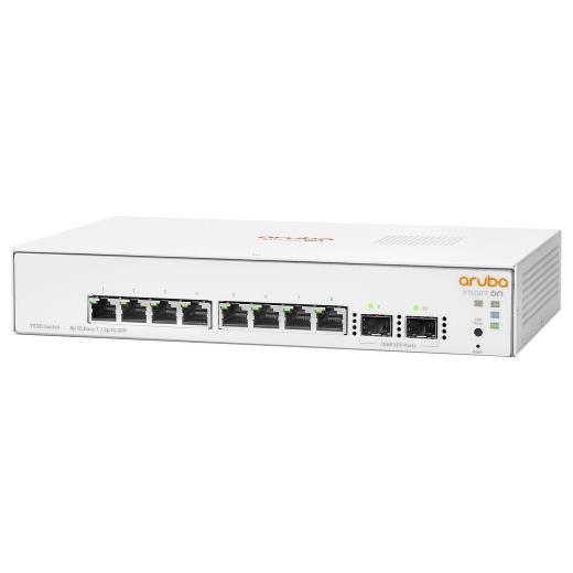 HP Aruba Instant On, JL680A, 1930-8G, 8Port, GigaBit, 2 Port Gigabit SFP, Yönetilebilir, Rack Mount Switch