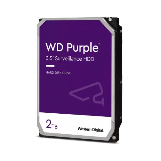 WD PURPLE, WD23PURZ,  3.5", 2TB, 256Mb, 5400 Rpm, 7/24 Güvenlik, HDD (Türkiye Distribütörü Garantili)
