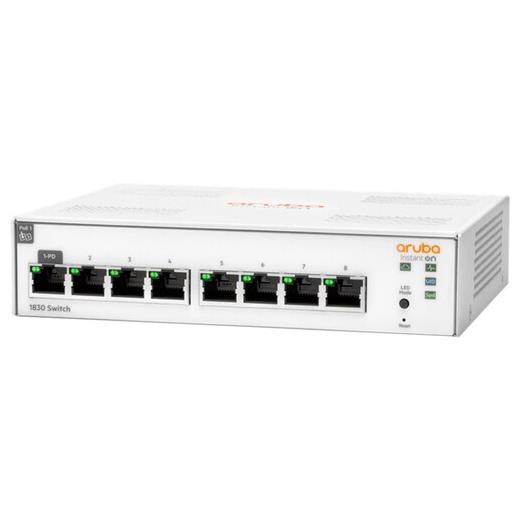HP Aruba Instant On, JL810A 1830-8G, 8Port, GigaBit, Yönetliebilir, Rack Mount Switch
