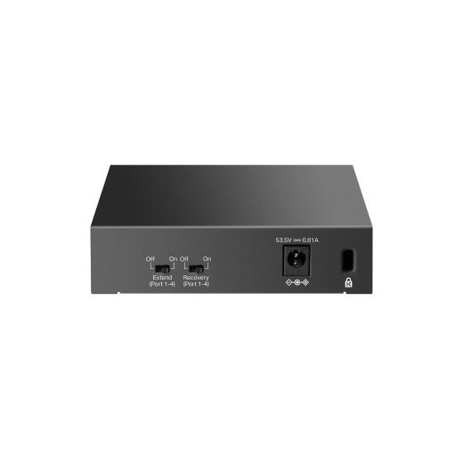 TP-LINK LS105LP, Green Tech, 5 Port, MegaBit, 4 Port PoE 41W, Metal Kasa, Yönetilemez, Masaüstü Switch