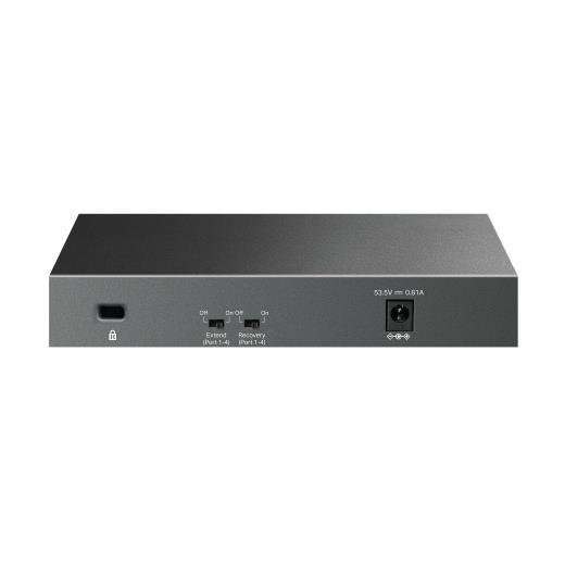 TP-LINK LS106LP, Green Tech, 6 Port, MegaBit, 4 Port PoE 41W, Metal Kasa, Yönetilemez, Masaüstü Switch