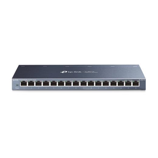 TP-LINK TL-SG116(UN) V2, 16 Port, GigaBit, Metal Kasa, Masaüstü Switch