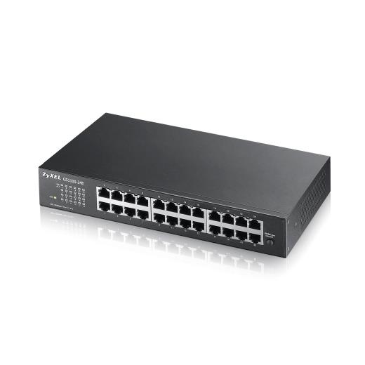 ZyXEL GS1100-24E V3, 24 Port, GigaBit, Yönetilemez, Sessiz, Rackmount Switch