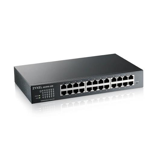 ZyXEL GS1915-24E, 24 Port, GigaBit, Yönetilebilir, Sessiz, Masaüstü Switch
