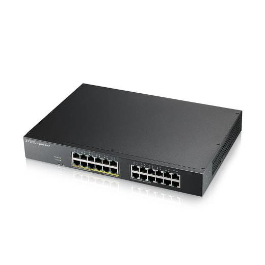 ZyXEL GS1915-24EP, 24 Port, GigaBit, 12 Port PoE, Yönetilebilir, Sessiz, Masaüstü Switch