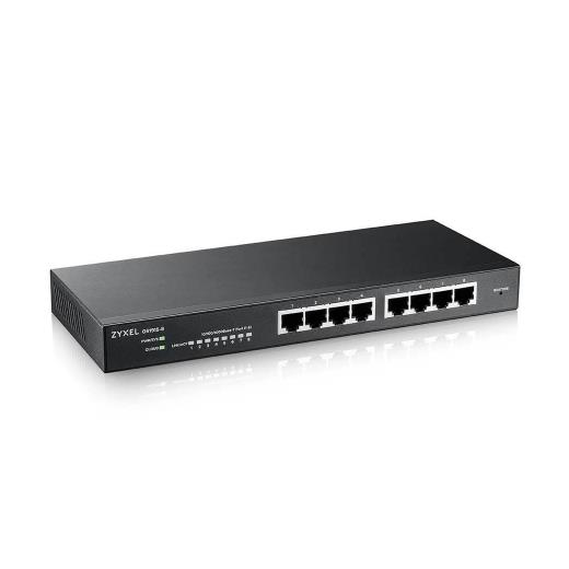 ZyXEL GS1915-8, 8 Port, GigaBit, Yönetilebilir, Masaüstü Akıllı Switch