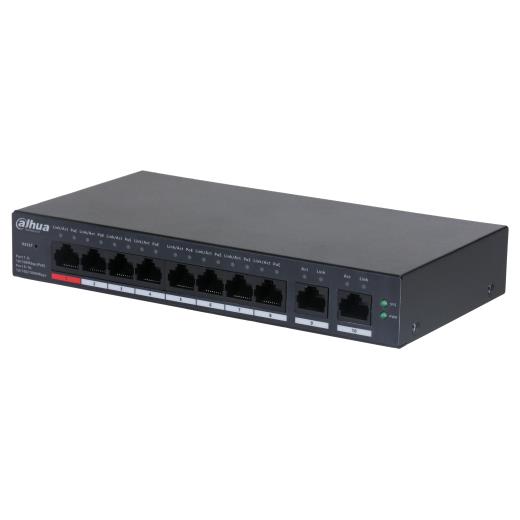 DAHUA CS4010-8ET-110, 8 Port, Megabit, PoE 110W, 2 Port Uplink, Cloud Yönetilebilir, Switch