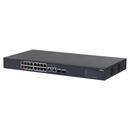 DAHUA CS4218-16ET-135, 16Port, Megabit, PoE 135W, 2 Port SFP Gigabit Combo, Cloud Yönetilebilir, Switch
