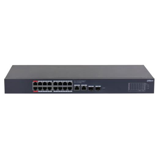 DAHUA CS4220-16GT-240, 16Port, Gigabit, PoE 240W, 2 Port Gigabit Uplink, 2 Port SFP Gigabit Combo, Cloud Yönetilebilir, Switch