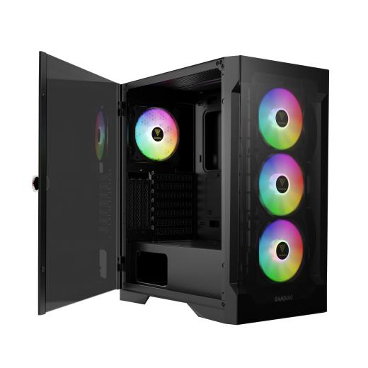 Gamdıas Talos E2 Elite, 850W, 80+ Bronze, Tempered Glass, Argb, Atx Gamıng Kasa