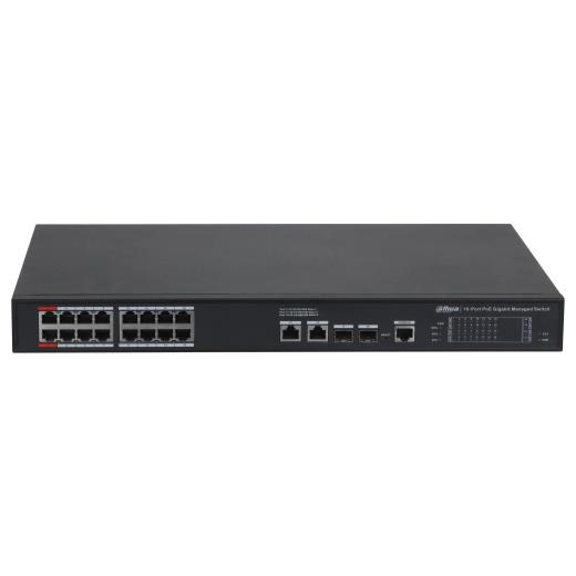 DAHUA S4228-24GT-360, 24 Port, Gigabit, PoE 365W, 2 Port GigaBit Uplink, 2 Port Gigabit Combo SFP,  Longe Range 250Mt, Cloud Yönetilebilir, Switch