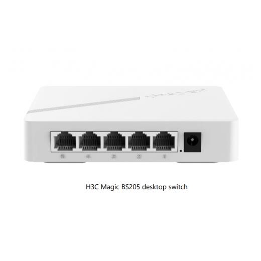 H3C Magic BS205, 5 Port, GigaBit, Yönetilemez, Masaüstü Switch
