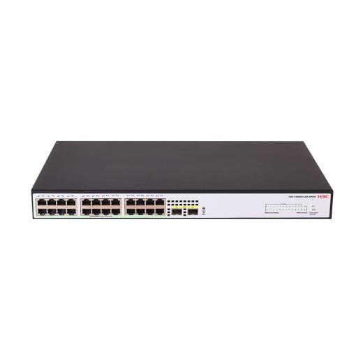 H3C S1600V2-18P-HPWR, 16 Port, GigaBit, PoE 240W, L2, 2 Port GigaBit SFP, Web Yönetilebilir, Masaüstü Switch
