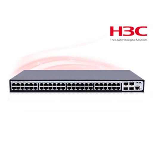 H3C S1850-52P, 48 Port, GigaBit, L2, 1 Port GigaBit Uplink, 4 Port GigaBit SFP, Web Yönetilebilir, Masaüstü Switch