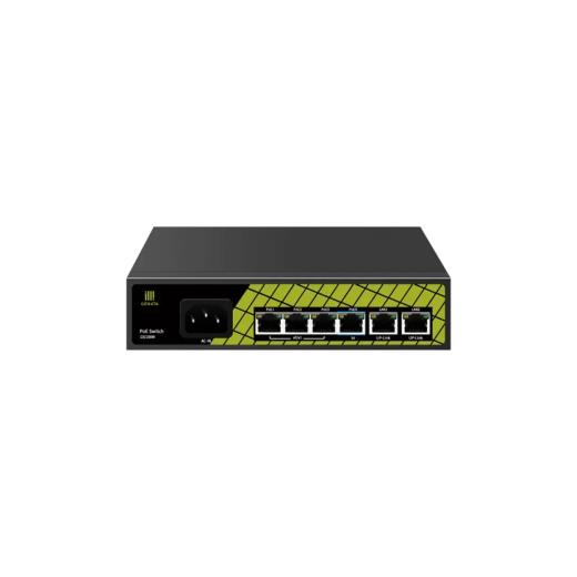 GENATA GNT-P9206EA, 4 Port, Megabit,  PoE 60W, 2 Port Uplink, Yönetilemez, Masaüstü Switch
