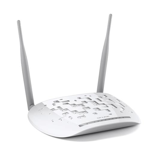TP-LINK TD-W9970, V4.0 4 Port, 2.4Ghz  Wifi, 300Mbps, 2xAnten, VDSL2, ADSL2+ MODEM