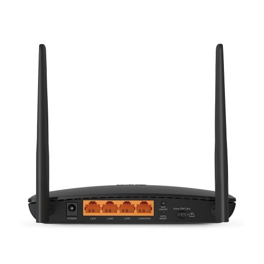 TP-LINK TL-MR6400, 4Port, 300Mbps, 2,4Ghz Wifi, Masaüstü, LTE, Micro Sim Kart Takılabilir 3G-4G Destekli Router