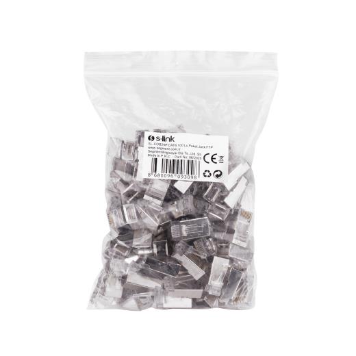 S-LINK SL-COB24P, RJ45, Yeni Nesil JAC, UTP, CAT6, Metal (100lü PAKET)