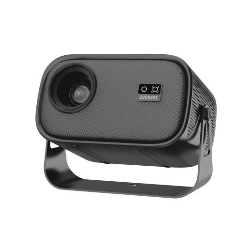 EVEREST PJ04, 250 LED Lümen, 1280X720, 1xHDMI, 1xUSB, WiFi 6, Bluetooth, 30.000 Saat Led Ömrü, 1.5W Speaker, Android 13, 4K Destekli Projeksiyon Cihazı