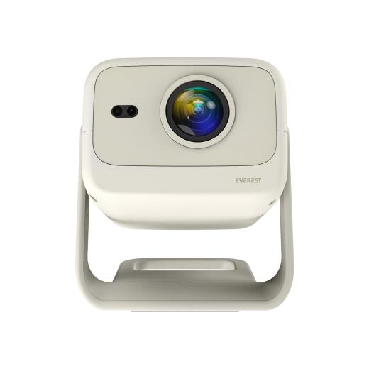 EVEREST PJ05, 400 LED Lümen, 1920X1080P, 1xHDMI, 1xUSB, RJ45, WiFi 6, Bluetooth, 30.000 Saat Led Ömrü, 1.5W Speaker, Android 9, 4K Destekli Projeksiyon Cihazı