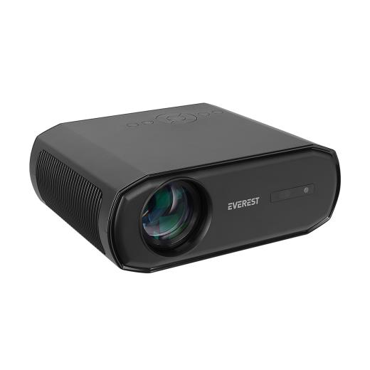 EVEREST PJ06, 350 LED Lümen, 1920X1080, 1xHDMI, 1xUSB, TF Soket, WiFi, 1xLAN, Bluetooth, 30.000 Saat Led Ömrü, 3W Speaker, Android 9.0, FULL HD Projeksiyon Cihazı