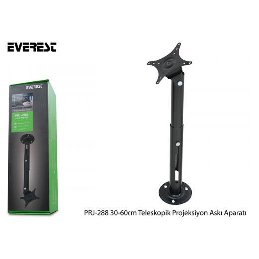 Everest PRJ-288, Teleskopik Ayak (37-52cm), 13Kg Taşıma, Projeksiyon ve Monitör, Askı Aparatı