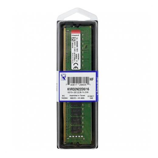KINGSTON KVR32N22D8/16, 16Gb, 3200Mhz, DDR4, CL22, Desktop RAM