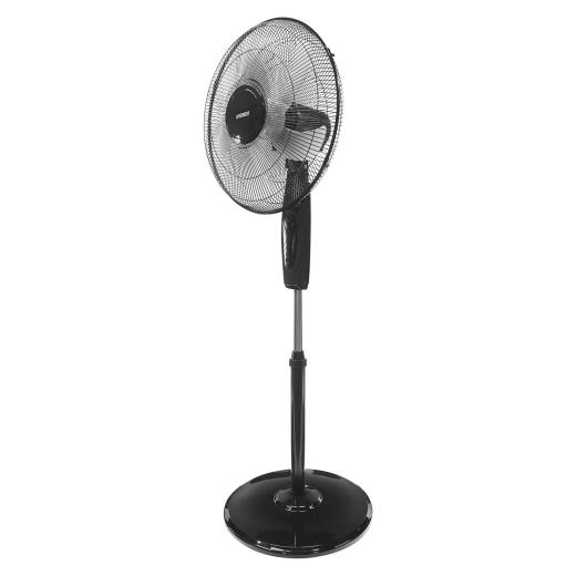 EVEREST FAN11, SİYAH, CoolAir, 3 Kademeli Hız, 40cm 5 Kanat Pervane ve Çerçeve, 45W, Otomatik Salınım, Yükseklik Ayarlı Vantilatör