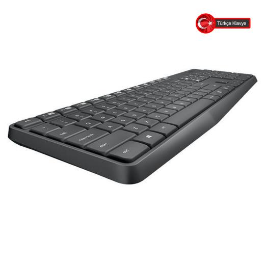 LOGITECH MK235, 920-007925, Kablosuz, Türkçe Q, Klavye Mouse Set