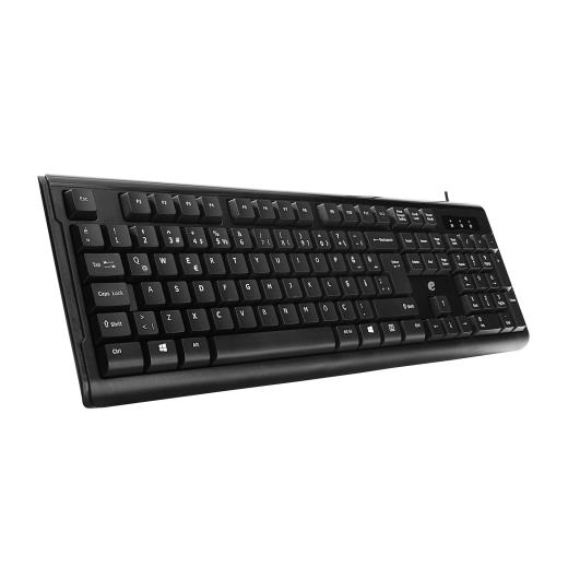 ACER eMachines, EAK9821, Siyah, USB Kablolu, Türkçe Q, Klavye Mouse Set